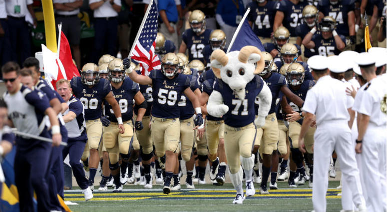 Naval Academy football team's new 2019 motto will be "Win the Day." Naval Academy football team changes motto for the season after deeming original insensitive.