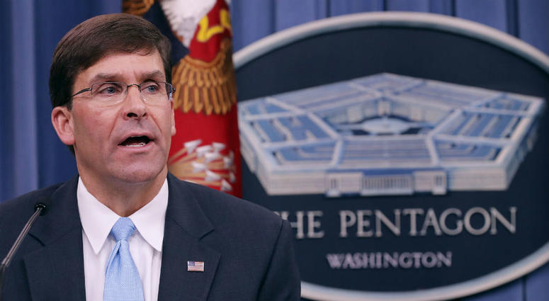 Mark Esper is Trump's nominee to be Defense Secretary. President Trump formally nominates Mark Esper to be Secretary of Defense.