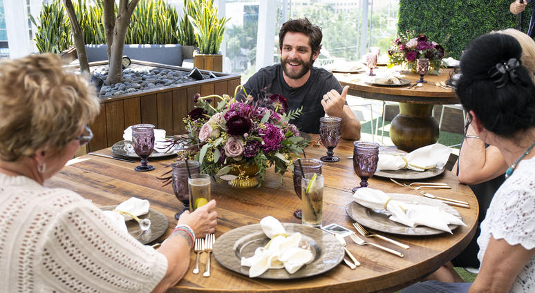 Crown Royal The Purple Bag Project partners Thomas Rhett and Packages From Home, Mothers Of Military