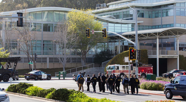Authorities react to a shooter at the YouTube Headquarters Authorities react to a shooter at the YouTube Headquarters
