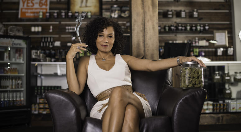 Wanda James, CEO of Simply Pure. The first African American owned cannabis dispensary in Denver, Colorado Wanda James, CEO of Simply Pure. The first African American owned cannabis dispensary in Denver, Colorado
