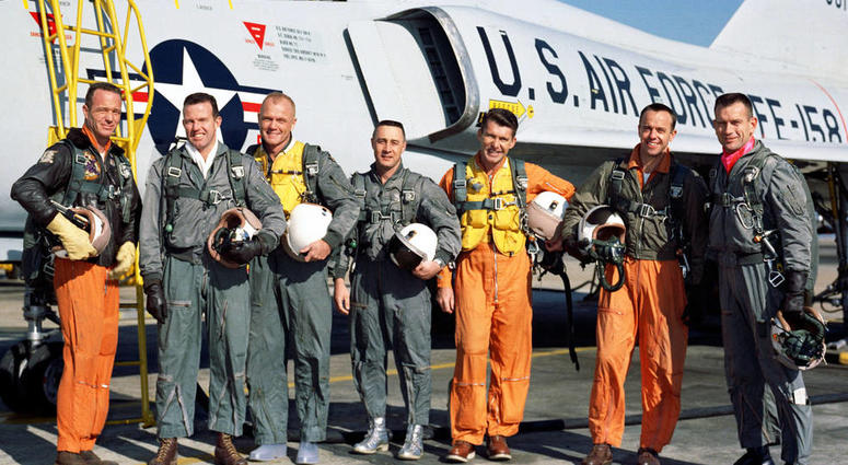The "Original Seven" astronauts were all military veterans