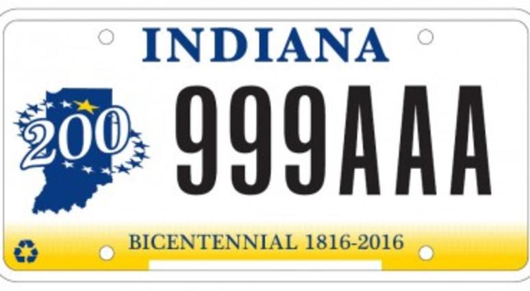 Indiana License Plate