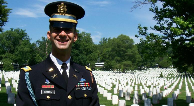 Sen. Tom Cotton served a tour with The Old Guard at Arlington National Cemetery Sen. Tom Cotton during his tour with The Old Guard at Arlington National Cemetery