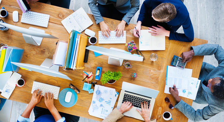 Business People Working Office Corporate Team Concept