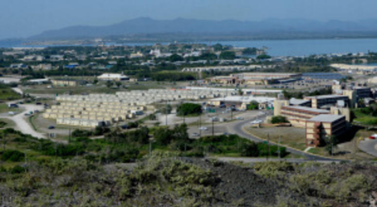 View of downtown Naval Station (NS) Guantanamo Bay as seen from the John Paul Jones (JPJ) Hill. NS Guantanamo Bay was established in 1903 making it the oldest overseas naval installation. gitmo