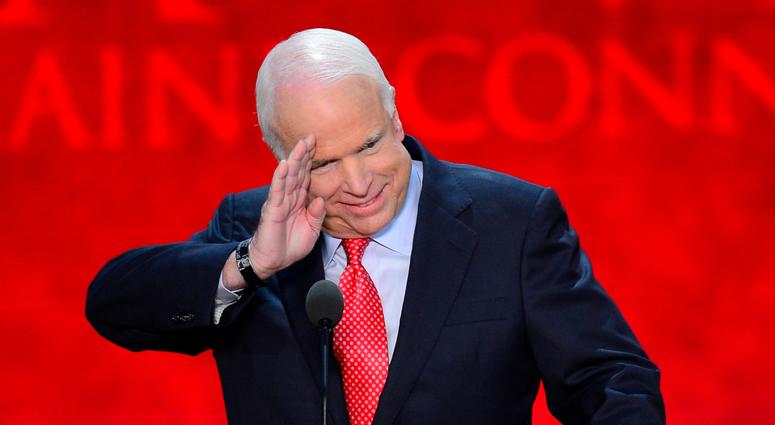 Sen. John McCain (R-AZ) speaks at the Republican National Convention in Tampa, Florida, Wednesday, August 29, 2012.