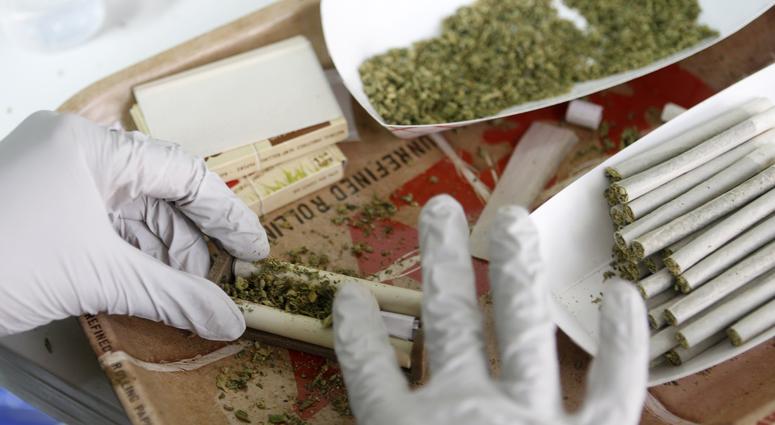 Medical marijuana cigarettes are hand-rolled at the All American Cannabis Club, aka A2C2, a medical marijuana collective, in San Jose, Calif., on August 20, 2014.