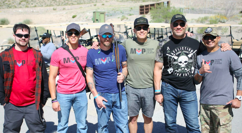 Randy Couture (2nd from right) at an MVP function.