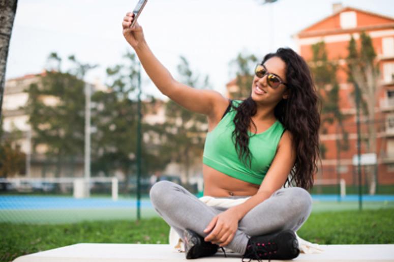 Girl Taking Selfies