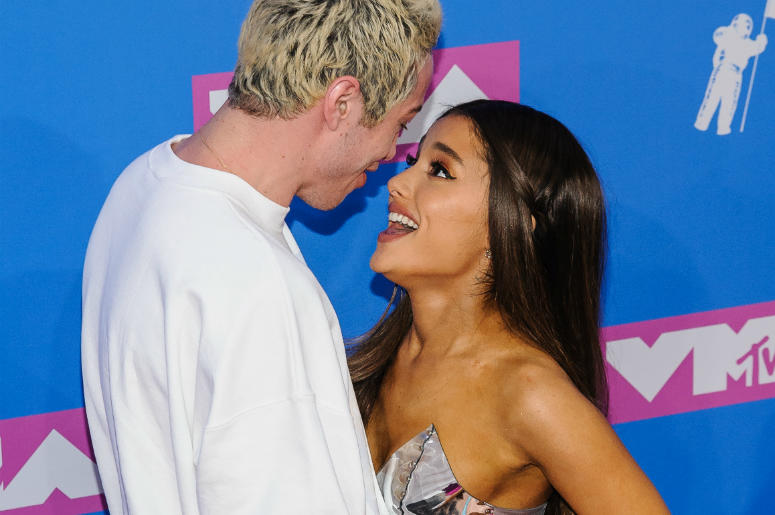 Pete Davidson, Ariana Grande. 2018 MTV Video Music Awards at Radio City Music Hall Pete Davidson, Ariana Grande. 2018 MTV Video Music Awards at Radio City Music Hall