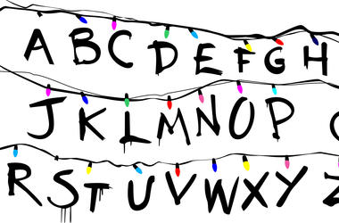 Stranger Things Alphabet Wall Stranger Things Alphabet Wall