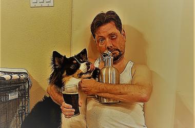 Sparring Partners Ken and Koda Enjoying A Post-match Pint Together