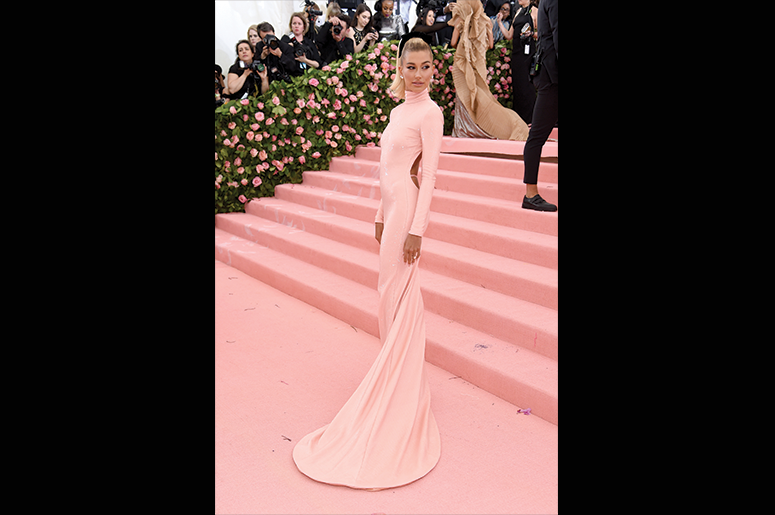 Hailey Bieber attends The 2019 Met Gala Celebrating Camp: Notes on Fashion at Metropolitan Museum of Art on May 06, 2019 in New York City. (Photo by Jamie McCarthy/Getty Images)