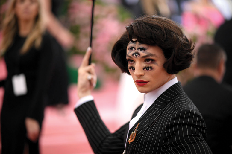 Ezra Miller attends The 2019 Met Gala Celebrating Camp: Notes on Fashion at Metropolitan Museum of Art on May 06, 2019 in New York City. (Photo by Neilson Barnard/Getty Images)