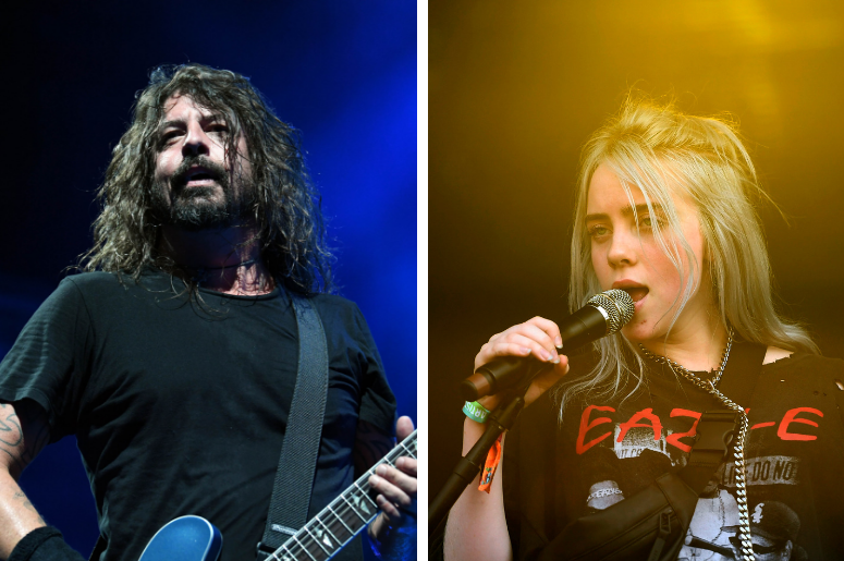 Dave Grohl and Billie Eilish Dave Grohl and Billie Eilish