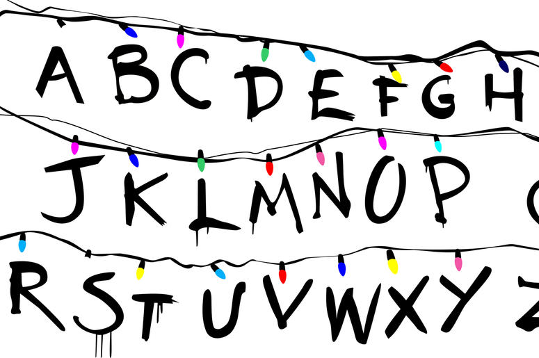 Stranger Things Alphabet Wall Stranger Things Alphabet Wall