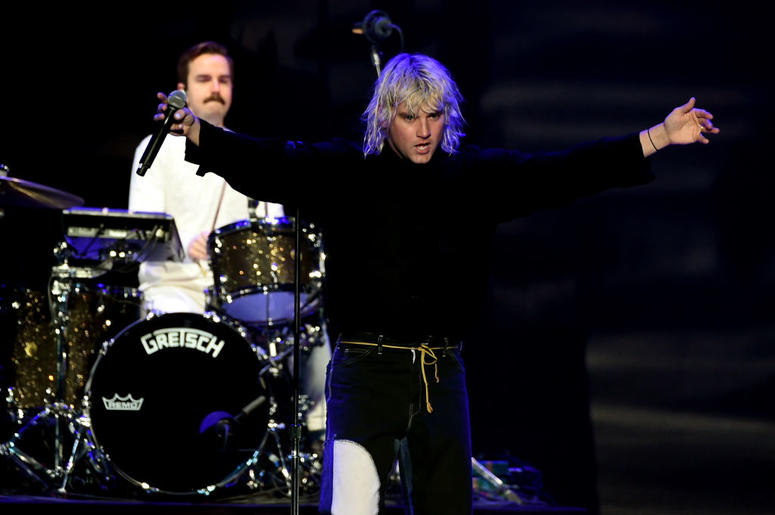 Spencer Cross (L) and Judah Akers of Judah & The Lion perform onstage during KROQ Almost Acoustic Christmas 2017 Spencer Cross (L) and Judah Akers of Judah & The Lion perform onstage during KROQ Almost Acoustic Christmas 2017