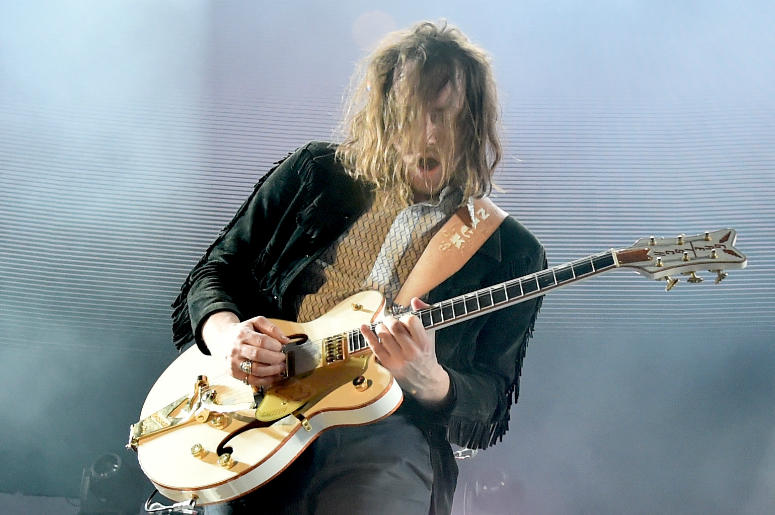 Nick Bockrath of Cage the Elephant performs Nick Bockrath of Cage the Elephant performs
