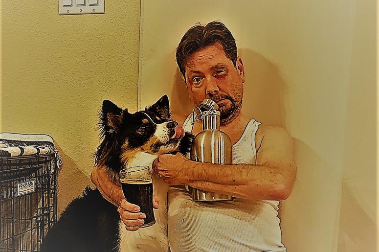 Sparring Partners Ken and Koda Enjoying A Post-match Pint Together