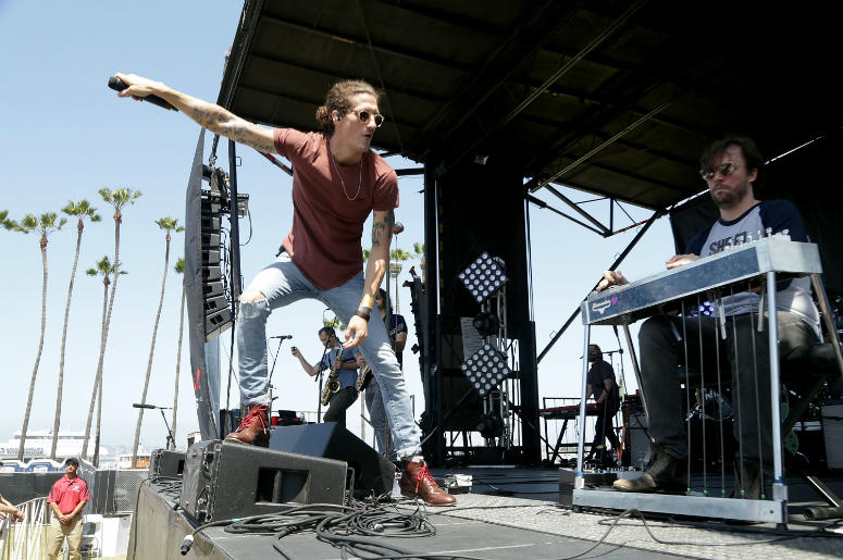 David Shaw (L) and Ed Williams of the Revivalists perform following the Synchrony Rock'n'Roll San Diego Marathon David Shaw (L) and Ed Williams of the Revivalists perform following the Synchrony Rock'n'Roll San Diego Marathon