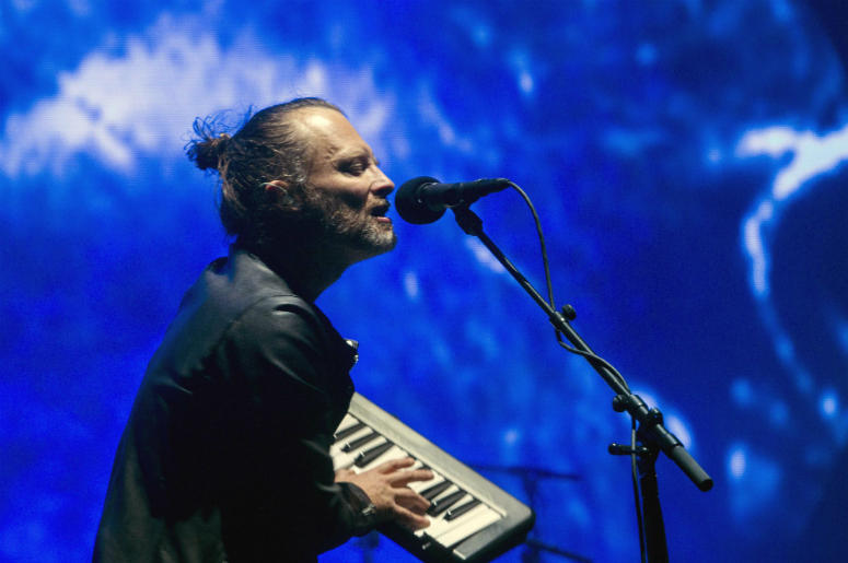 Thom Yorke of Radiohead performs on the Coachella Stage Thom Yorke of Radiohead performs on the Coachella Stage