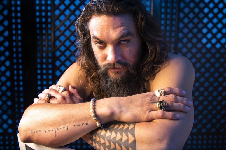 Dec 13, 2018; Los Angeles, CA, USA; Portrait of Jason Momoa who stars as the title character in the film \"Aquaman.\"