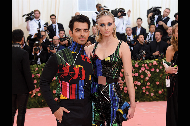 Joe Jonas and Sophie Turner attend The 2019 Met Gala Celebrating Camp: Notes on Fashion at Metropolitan Museum of Art on May 06, 2019 in New York City. (Photo by Jamie McCarthy/Getty Images)