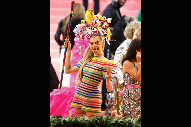 Cara Delevingne attends The 2019 Met Gala Celebrating Camp: Notes on Fashion at Metropolitan Museum of Art on May 06, 2019 in New York City. (Photo by John Lamparski/Getty Images)