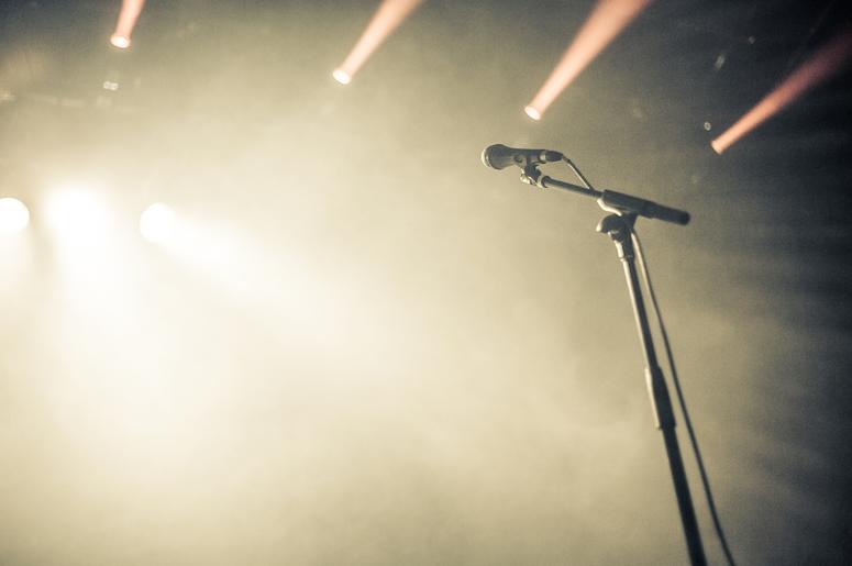 microphone on stage