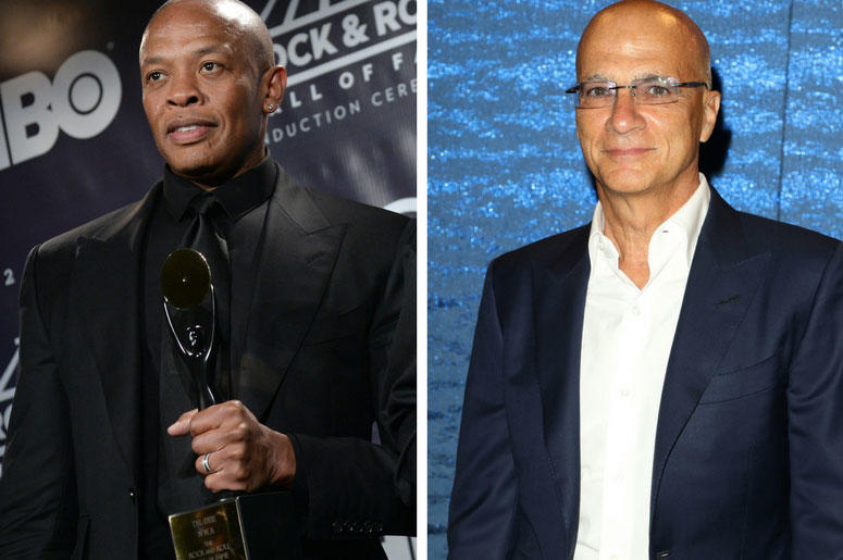 Dr. Dre of rap group "N.W.A." at the 31st Annual Rock And Roll Hall of Fame / Jimmy Iovine at HBO's Official 2016 Emmy After Party held at The Plaza at the Pacific Design Center on September 18, 2016 in West Hollywood, California