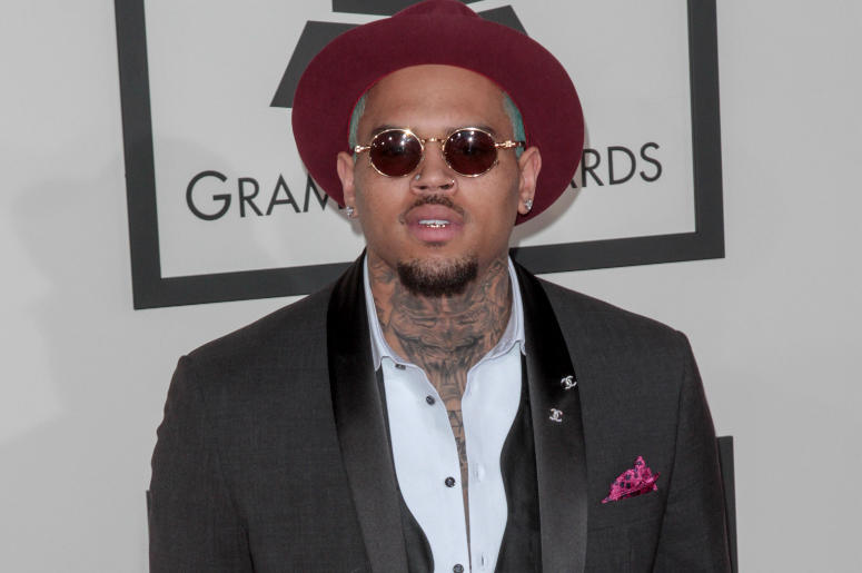Chris Brown arrives at the 57th Annual Grammy Awards. Chris Brown arrives at the 57th Annual Grammy Awards.