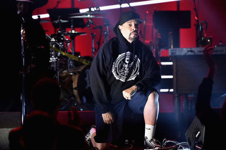 Recording artist Ice-T performs onstage at the Premiere Ceremony during the 60th Annual GRAMMY Awards at Madison Square Garden on January 28, 2018 in New York City Recording artist Ice-T performs onstage at the Premiere Ceremony during the 60th Annual GRAMMY Awards at Madison Square Garden on January 28, 2018 in New York City