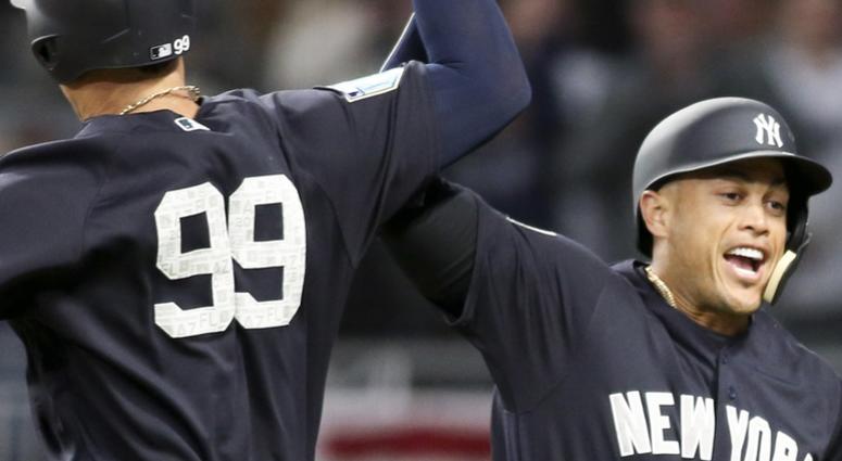 Aaron Judge and Giancarlo Stanton
