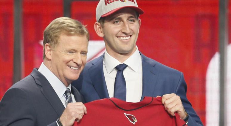 Josh Rosen and Roger Goodell