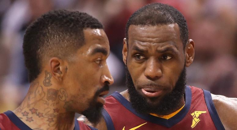 J.R. Smith and LeBron James