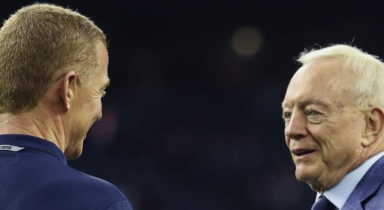 Jason Garrett and Jerry Jones Jason Garrett and Jerry Jones