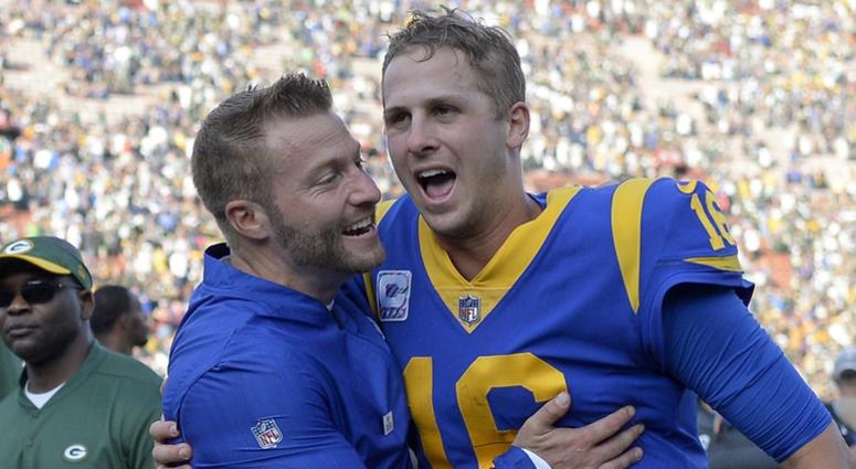 Sean McVay and Jared Goff Sean McVay and Jared Goff