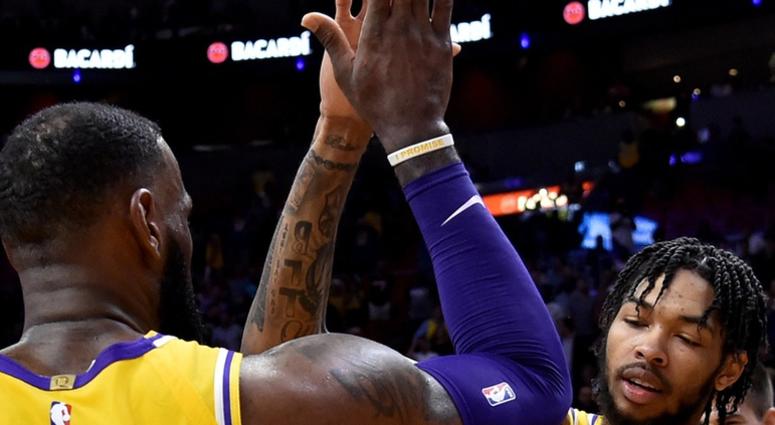 LeBron James and Brandon Ingram LeBron James and Brandon Ingram