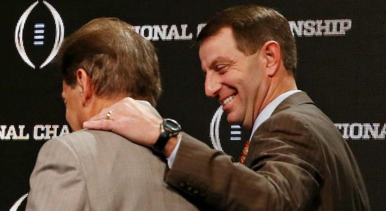 Nick Saban and Dabo Swinney Nick Saban and Dabo Swinney