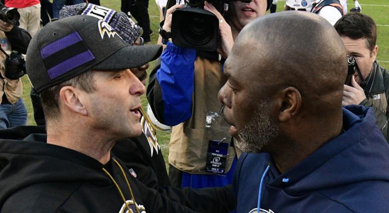 Anthony Lynn and John Harbaugh Anthony Lynn and John Harbaugh