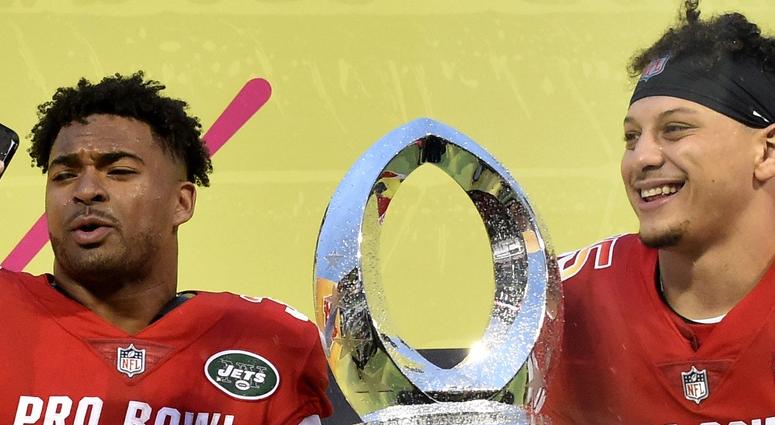 Patrick Mahomes and Jamal Adams Patrick Mahomes and Jamal Adams