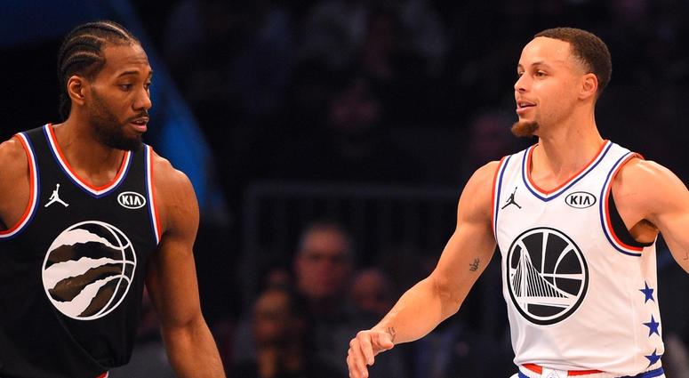 Kawhi Leonard and Steph Curry Kawhi Leonard and Steph Curry