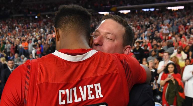 Jarrett Culver and Chris Beard Jarrett Culver and Chris Beard