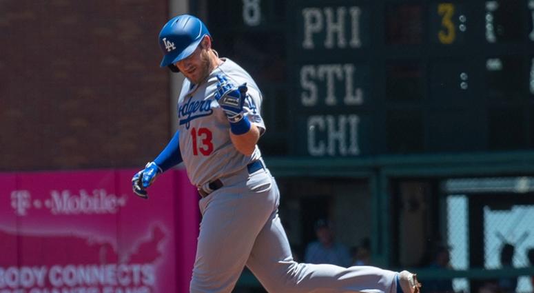 Madison Bumgarner and Max Muncy Madison Bumgarner and Max Muncy