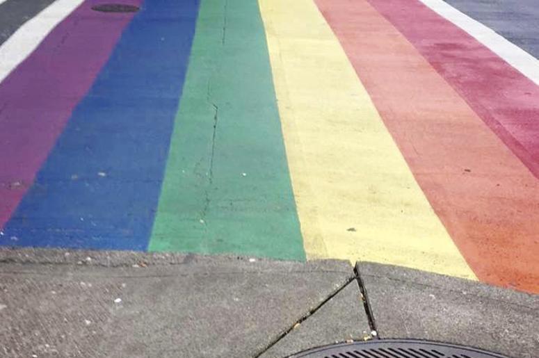 Rainbow crosswalks on Capitol Hill, Seattle