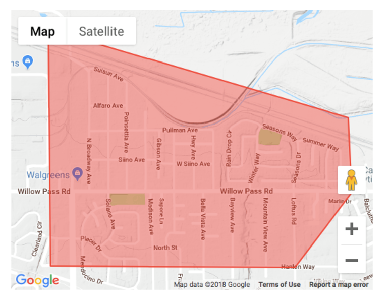 Bay Point evacuation zone Bay Point evacuation zone