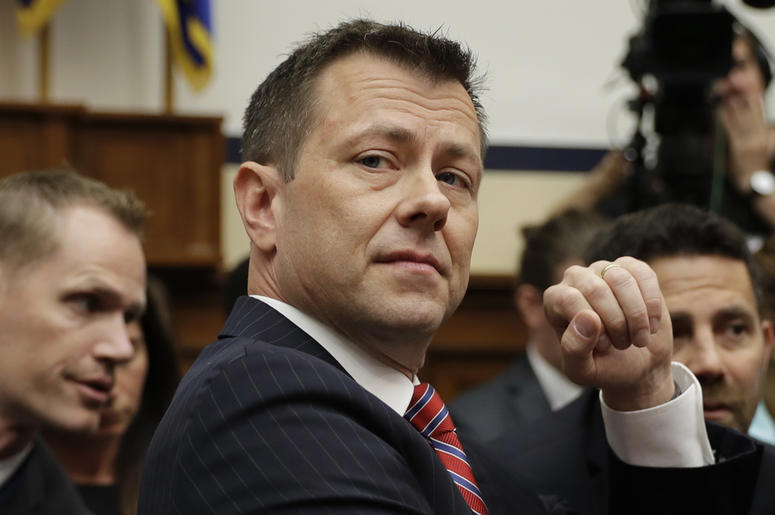 AP18193505480157 FBI Deputy Assistant Director Peter Strzok is seated to testify before the the House Committees on the Judiciary and Oversight and Government Reform during a hearing on "Oversight of FBI and DOJ Actions Surrounding the 2016 Election," on Capitol Hill, Thu