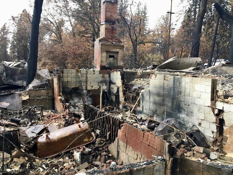 The childhood home of Jessee Ernest, where his parents still lived, was destroyed in the Camp Fire.
