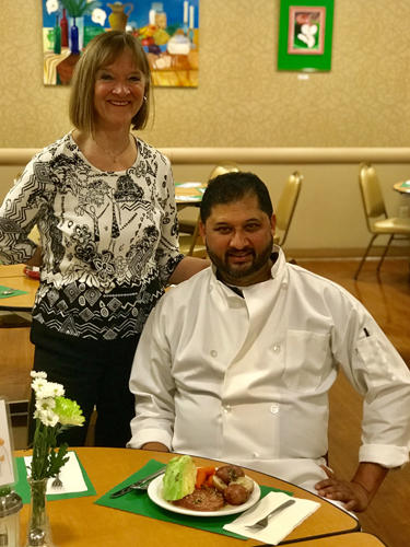 Chef Rick and Valerie Villela With On Lok Senior Services Chef Rick and Valerie Villela With On Lok Senior Services